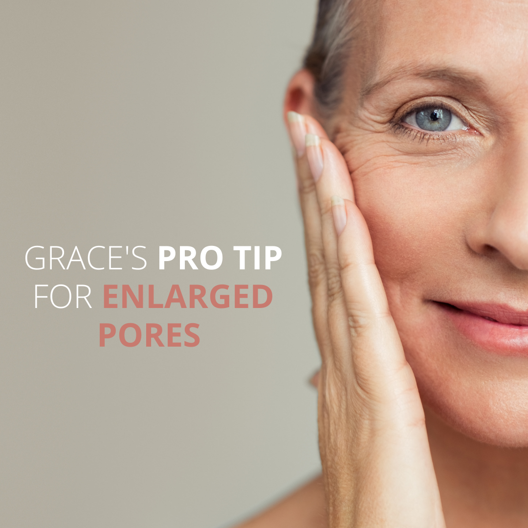 MAKEUP FOR MATURE SKIN - GRACE'S PRO TIP FOR ENLARGED PORES