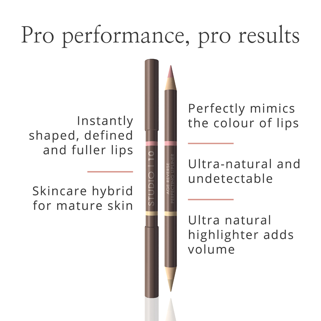Lip Perfecting Plumping Lip Liner by Studio10 | Lip Liner Makeup for Mature Skin