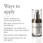 Skin Lift Glow-plexion Primer & Highlighter by Studio10 | Hydrating Primer Makeup for Older Women