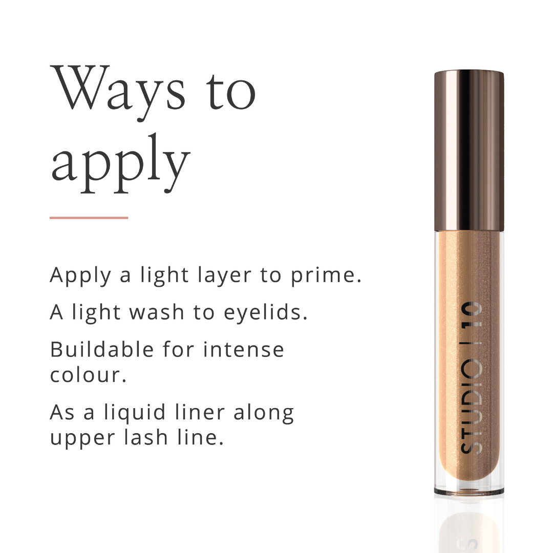 Liquid Foil I-radiance Eyeshadow for Mature Skin | Makeup for Older Women by Studio 10