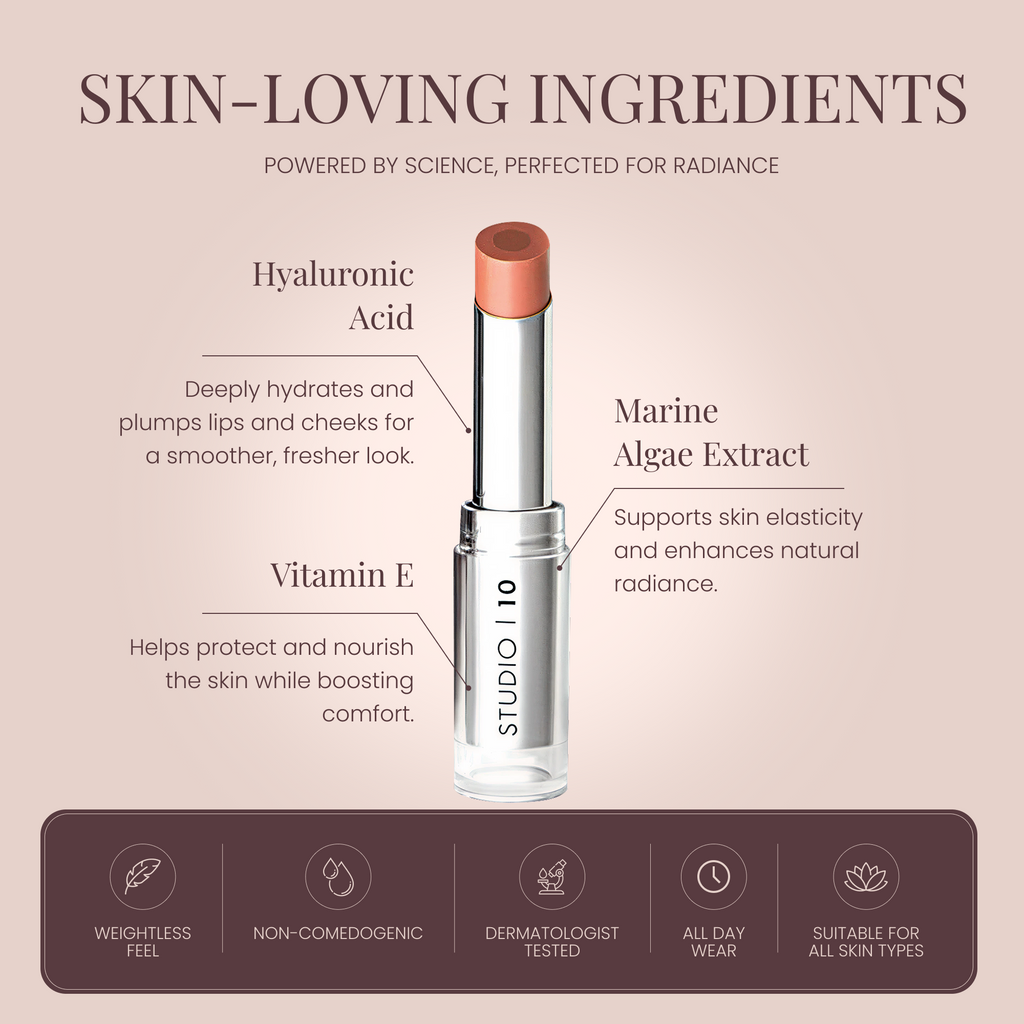 Wake Up & Glow Lip & Cheek Tint Lipstick & Blusher