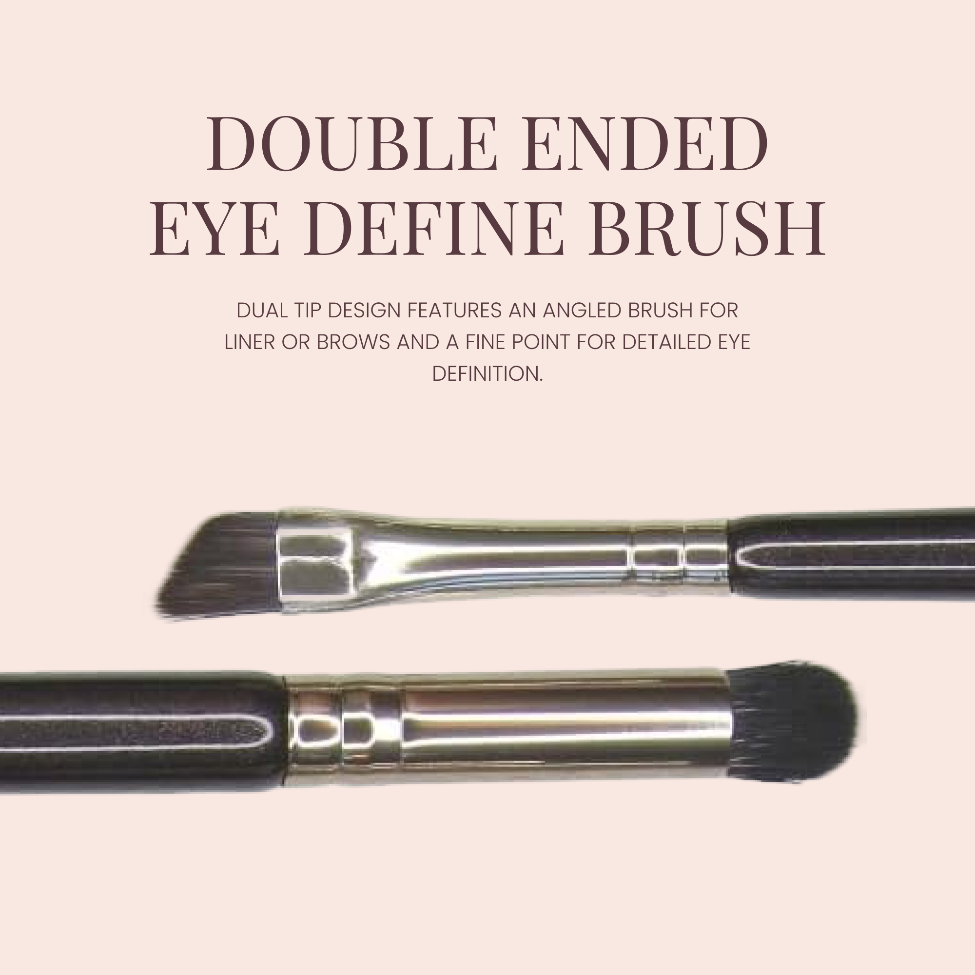 Double Ended Vegan Define Eyeshadow Brush