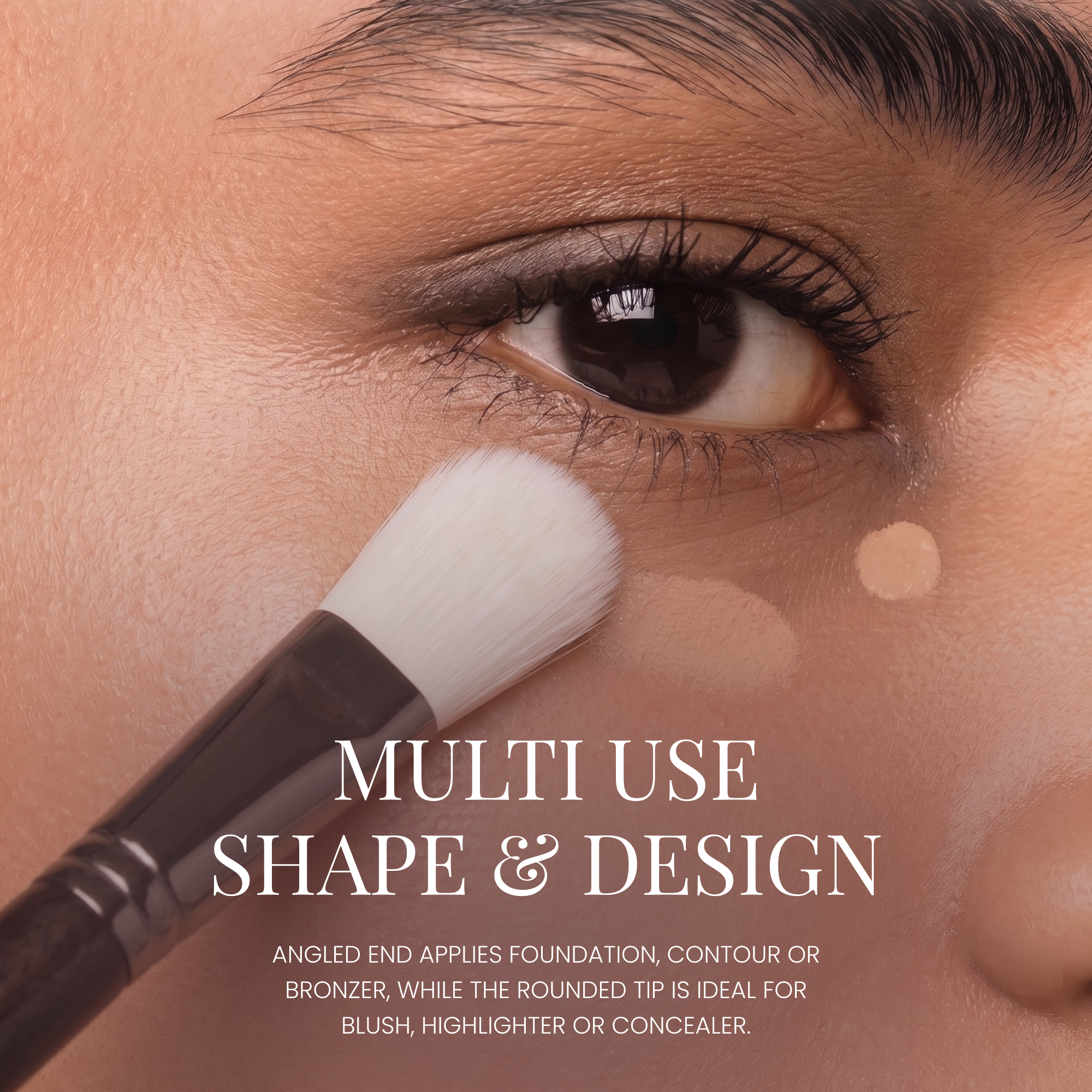 Double Ended Vegan Foundation Brush