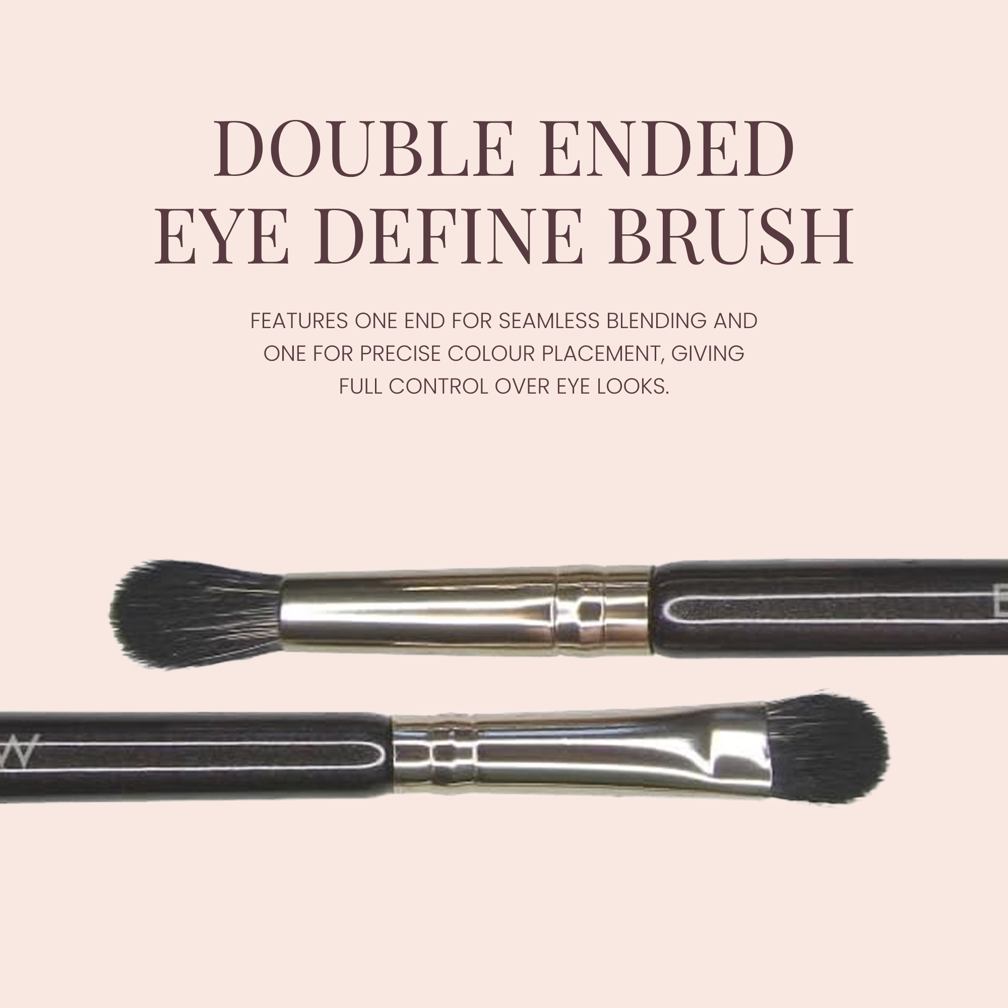 Double Ended Vegan Eyeshadow Brush