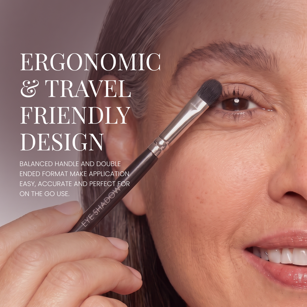 Double Ended Vegan Eyeshadow Brush