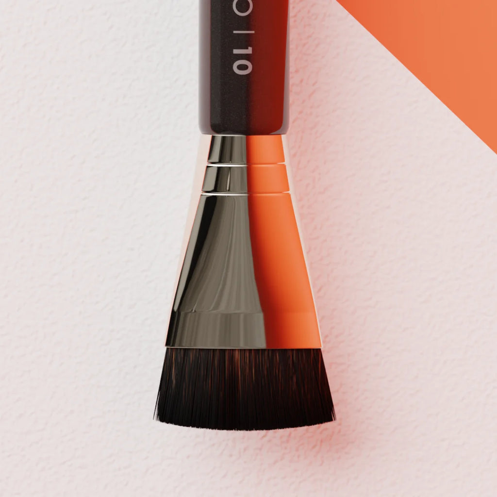 Double Ended Vegan Blusher & Bronzer Brush