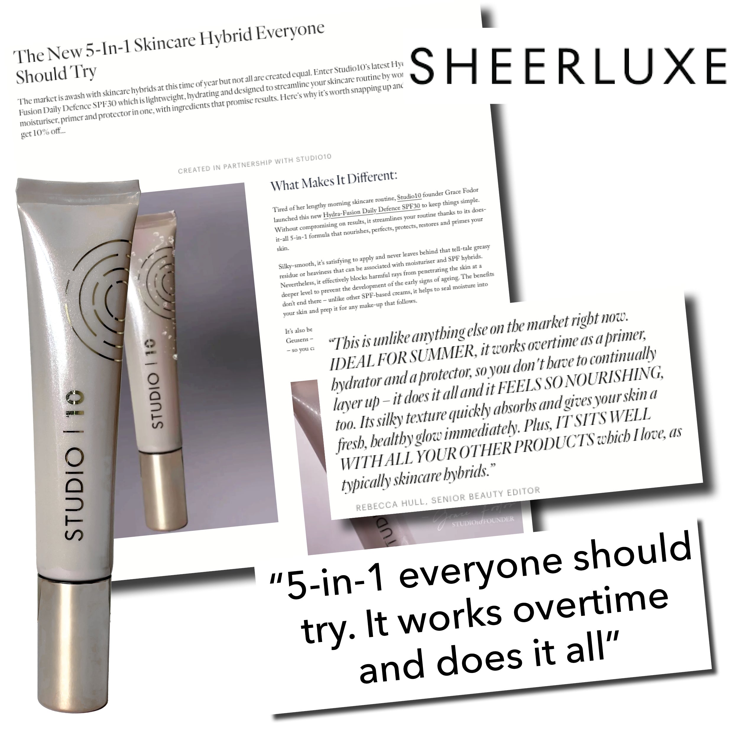 Face Moisturiser with SPF 30 | Skincare for Mature Women by Studio10