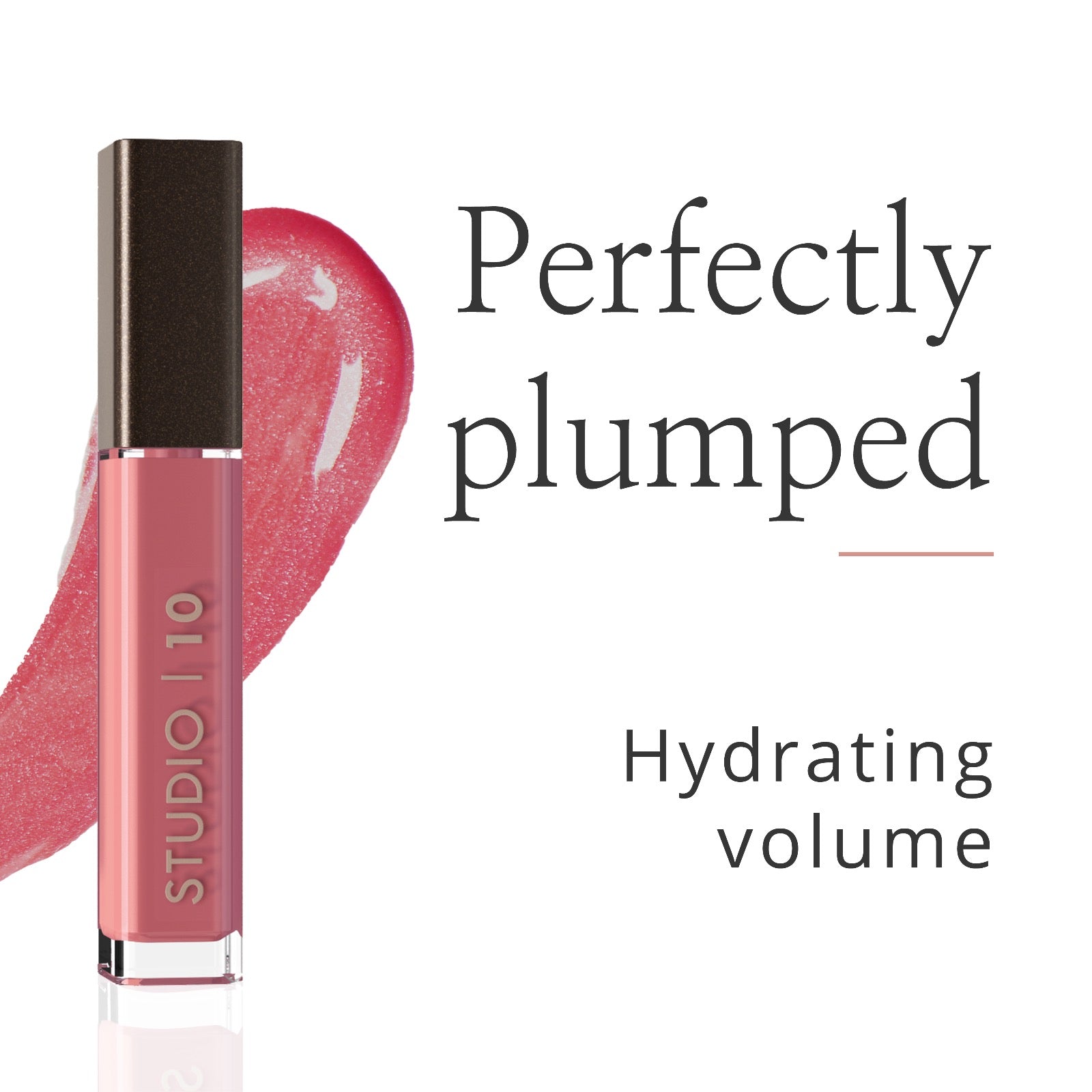 Studio10 Lip Perfecting Plumping Gloss – Nicht Klebriger Lipgloss Mit Hyaluron Für Volle Lippen
