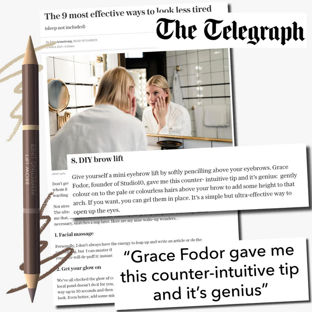 Brow Lift Perfecting Brow Pencil by Studio10 | Eyebrow Pencil Makeup for Mature Skin